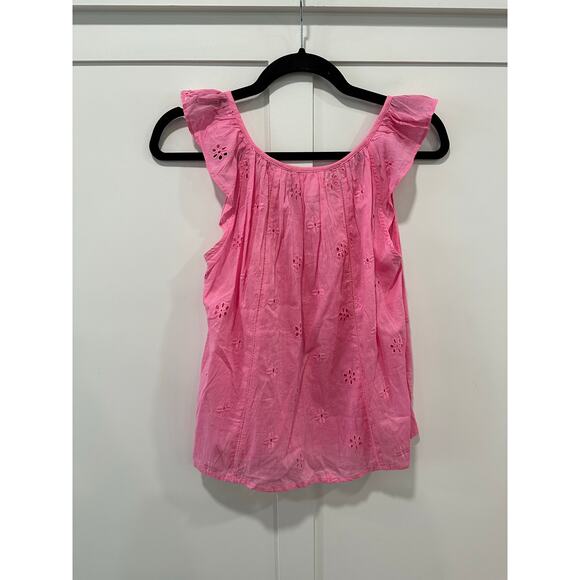 Velvet by Graham & Spencer Eyelet Tank Top Size S - Picture 2 of 3